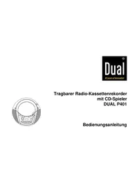 Notice DUAL P401 Radio