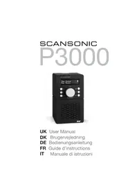 Notice SCANSONIC P3000 Radio