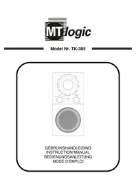 Notice MT Logic TK385MT Radio