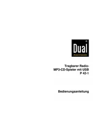 Notice DUAL P421 Radio