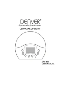 Notice DENVER CRL300 Alarm clock radio