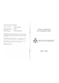 Soundmaster UR115 - Radio-réveil