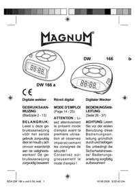 Notice Magnum DW166 Radiowekker