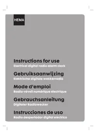 Notice Hema 13710280 Alarm clock radio
