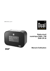 Notice DUAL DAB CR 26 Radio-réveil