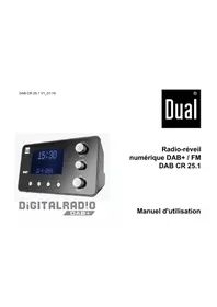 Notice DUAL DAB CR 25.1 Radio-réveil
