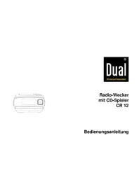 Notice DUAL CR12 Radio-réveil