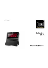 Notice DUAL CR09 Radio-réveil