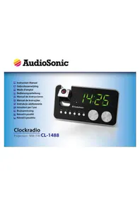 Notice AudioSonic CL1488 Alarm clock radio