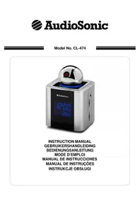 Notice AudioSonic CL474 Alarm clock radio