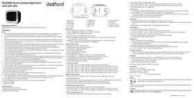 Notice Dexford RAC20009 Radio-réveil