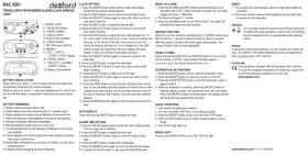 Notice Dexford RAC4281 Radio-réveil