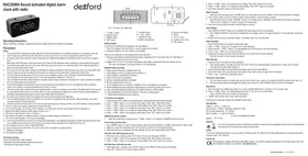 Notice Dexford RAC20004 Radio-réveil