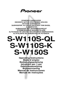 Notice PIONEER SW110SQL Högtalare