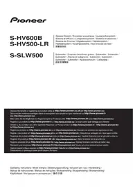 Notice PIONEER SHV500LR Högtalare