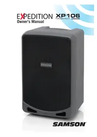 Notice SAMSON EXPEDITION XP106 Altoparlante