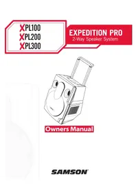 Notice SAMSON XPL100 Speaker