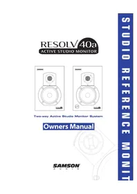 Notice SAMSON RESOLV 40A Speaker