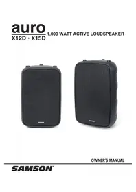 Notice SAMSON AURO X12D Speaker