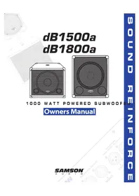 Notice SAMSON DB1500A Speaker