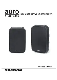 Notice SAMSON AURO X15D Speaker