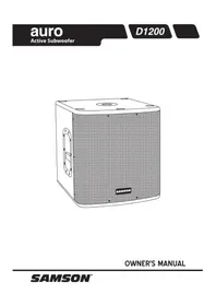 Notice SAMSON AURO D1200 Speaker