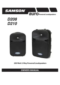 Notice SAMSON AURO D208 Speaker