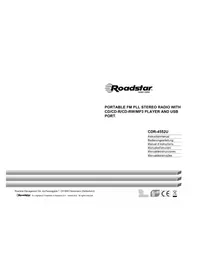Notice ROADSTAR CDR4552U Lecteur/enregistreur de cd