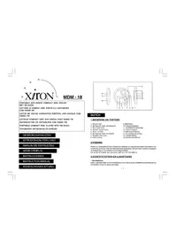 Notice Marquant XIRON MDM18 Leitor/gravador de cd