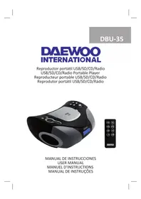 Notice DAEWOO DBU35 Reproductor/grabador de cd