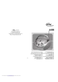 Notice ELTA 6688 Lecteur/enregistreur de cd