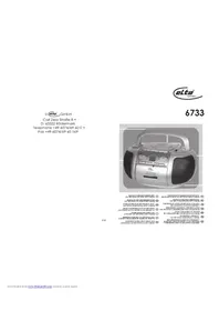 Notice ELTA 6733 Lecteur/enregistreur de cd