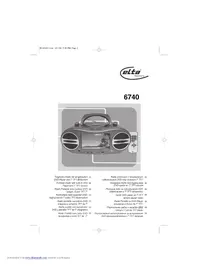 Notice ELTA 6740 Lecteur/enregistreur de cd