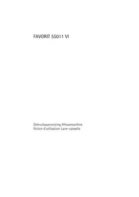 Notice AEG-ELECTROLUX FAVORIT 55011 VI Lave-vaisselle