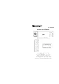 Notice Marquant MCR1290 Car stereo