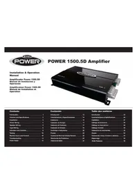 Notice JENSEN POWER 1500.50 Car stereo