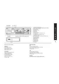 Notice CALIBER MCD 261M Autoradio