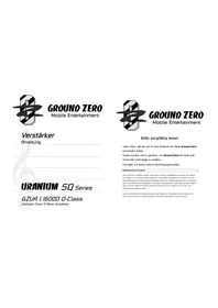 Notice Ground Zero GZUA 2250 X Car stereo