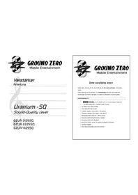 Notice Ground Zero GZUA 2225SQ Car stereo