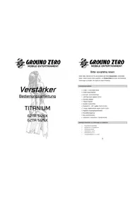 Notice Ground Zero GZTA 5125X Car stereo