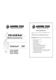 Notice Ground Zero GZUA 2250DX Car stereo