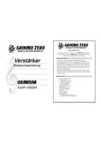 Notice Ground Zero GZUA 1.1000DX Car stereo