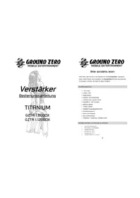 Notice Ground Zero GZTA 1.1200DX Autoradio