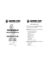 Notice Ground Zero GZRA 2.350G Autoradio