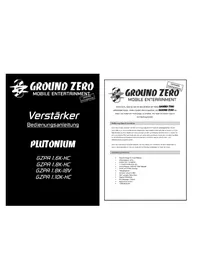 Notice Ground Zero GZPA 1.10KHC Autoradio