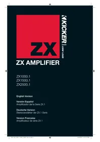 KICKER ZX1000.1 - Car stereo