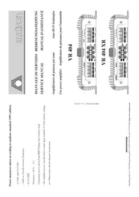 Notice AUDISON VR 404 XR Autoradio