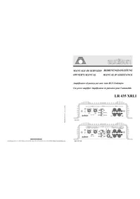 Notice AUDISON LR 435 XR Autoradio