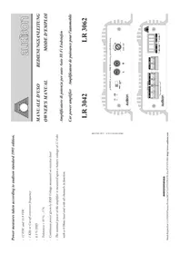 Notice AUDISON LR 3062 Autoradio