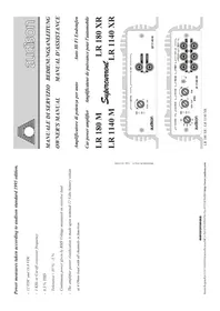 Notice AUDISON LR 180 M Autoradio